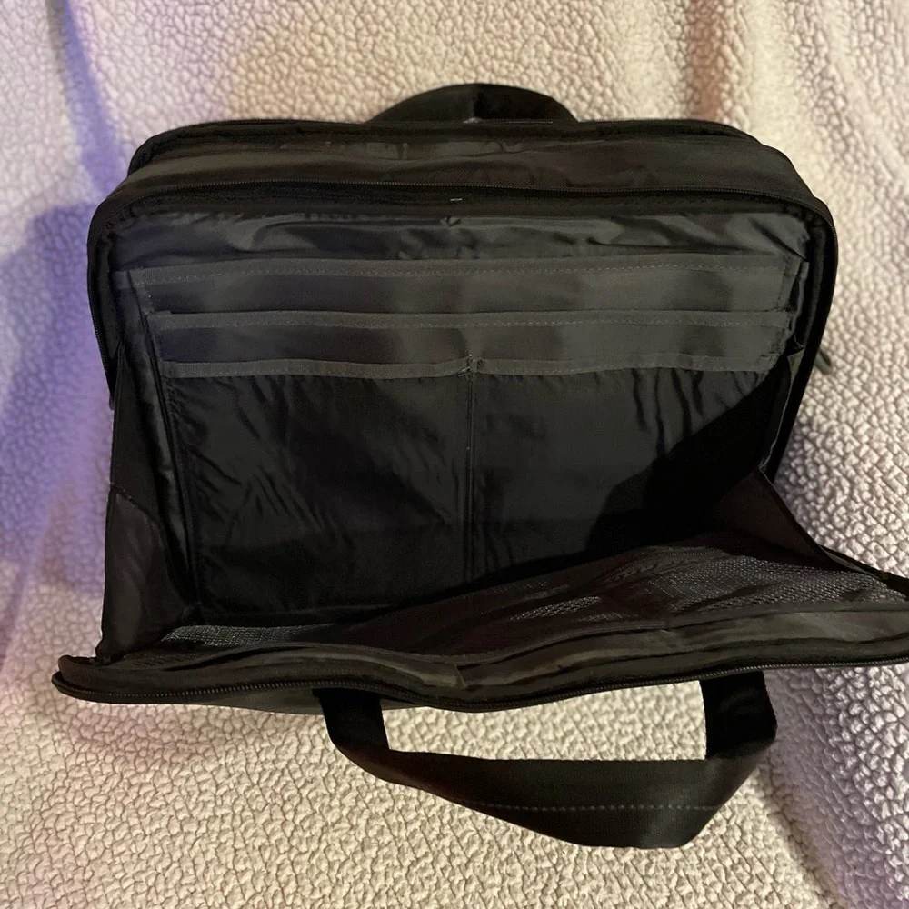 Black Men's Briefcase No Shoulder Strap